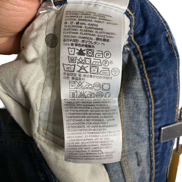 Levi's 513 Men's Medium Indigo Slim Straight Denim Jeans - Picture 5 of 8